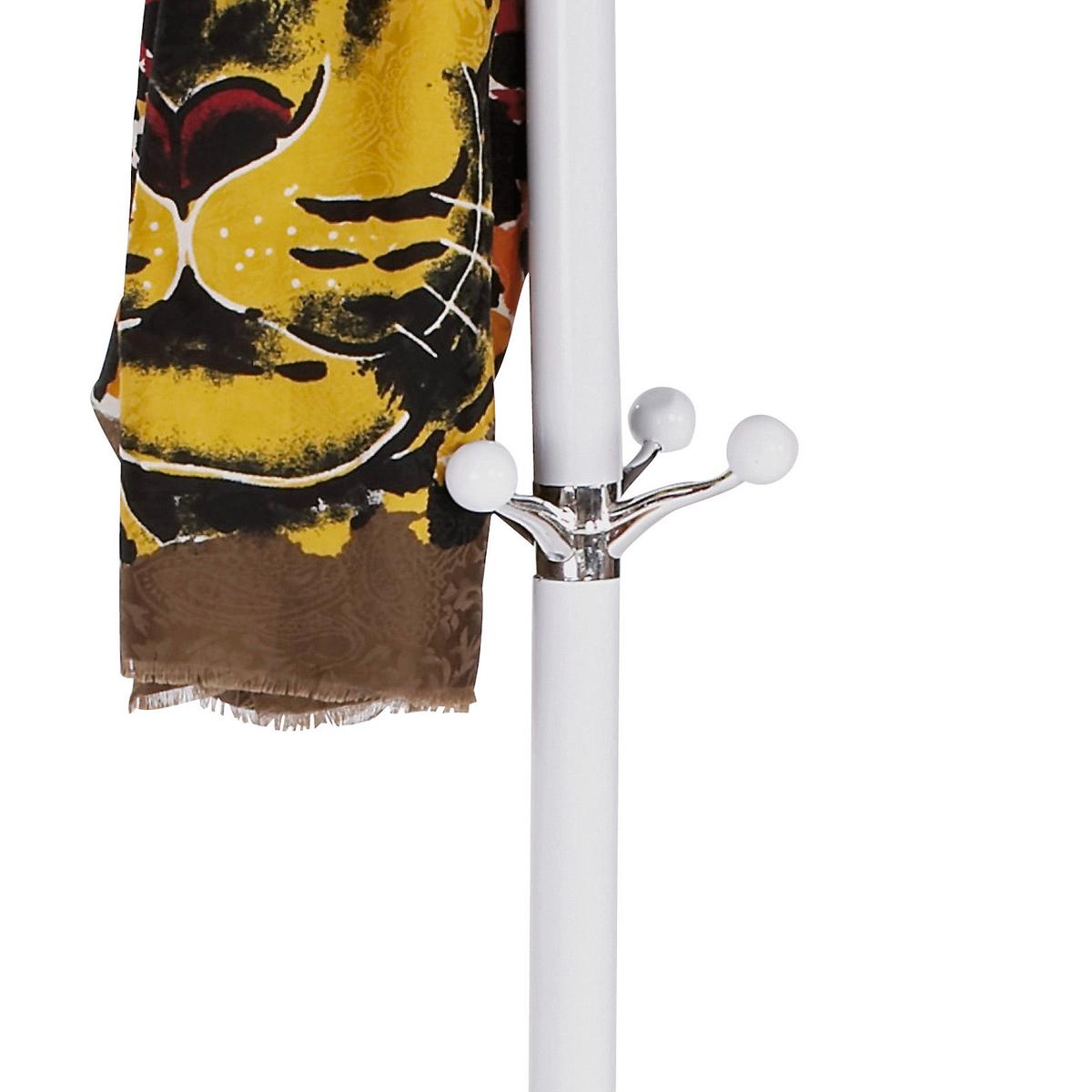 Cuier pom Mecki - alb, Modern, metal (38/176cm) - Based