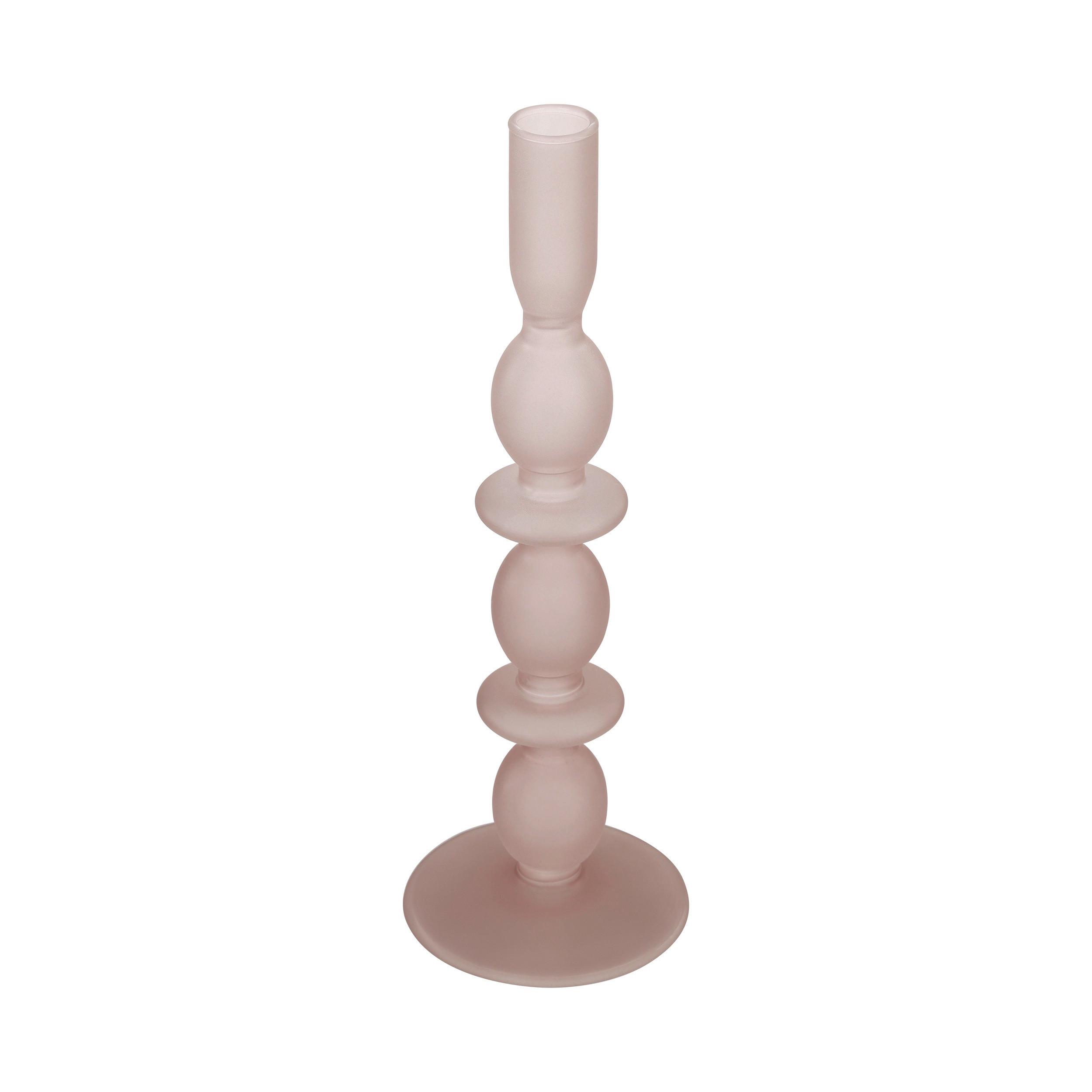 Stabkerzenhalter Molume Pink - Pink, LIFESTYLE, Glas (9/26.5cm)