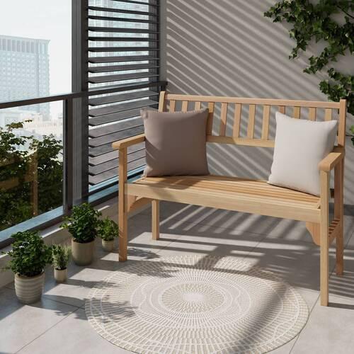 Gartenbank Hilda in Teakfarben - Teakfarben, Natur, Holz (120/89/55cm) - Mömax