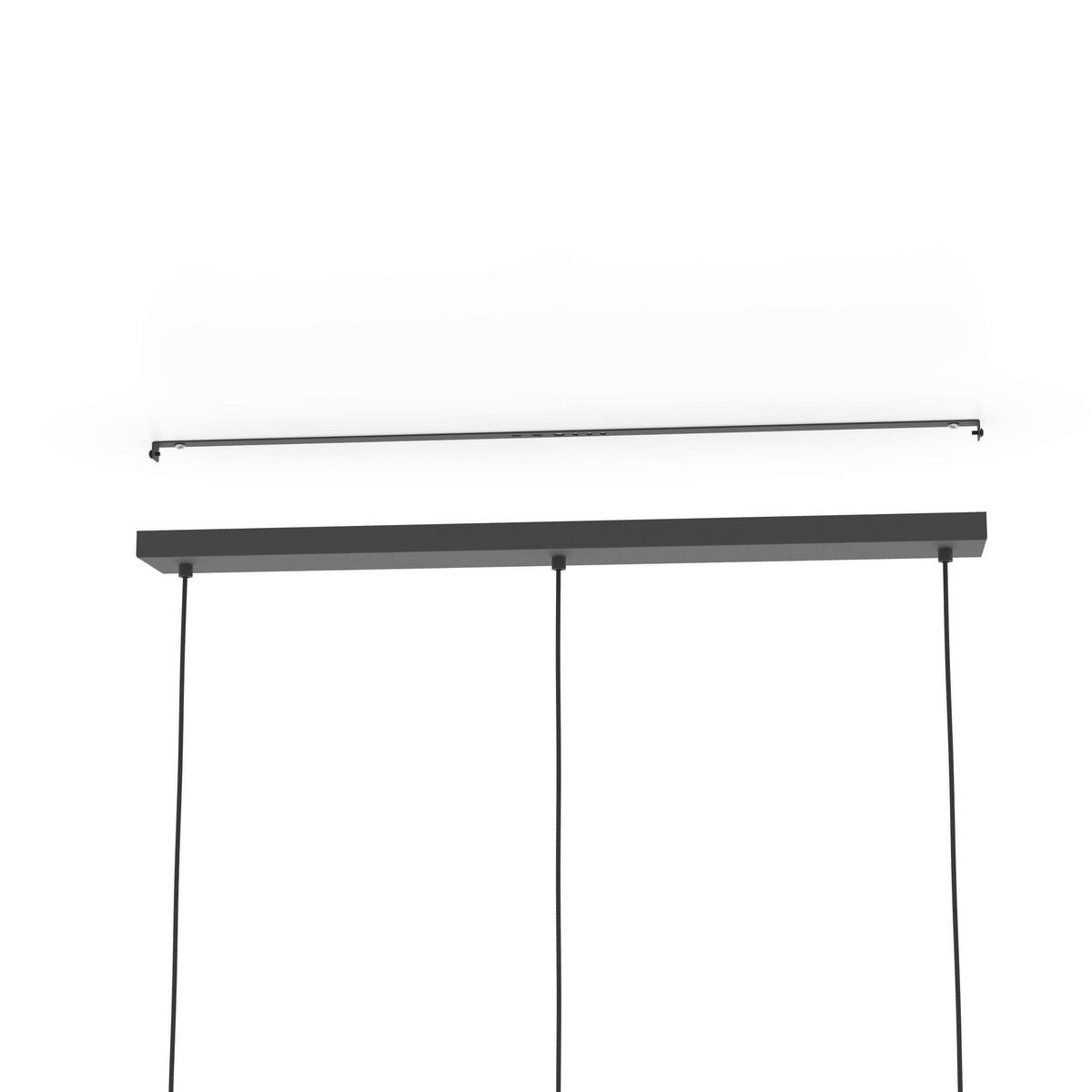 Hängeleuchte 900738_segovia - Schwarz, Design, Holz/Metall (88/18/110cm) - Eglo
