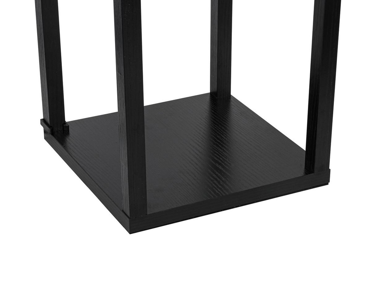 Stehleuchte Sven Schwarz/Weiß max. 40 Watt - Schwarz/Weiß, Basics, Holzwerkstoff/Kunststoff (26/160/26cm)