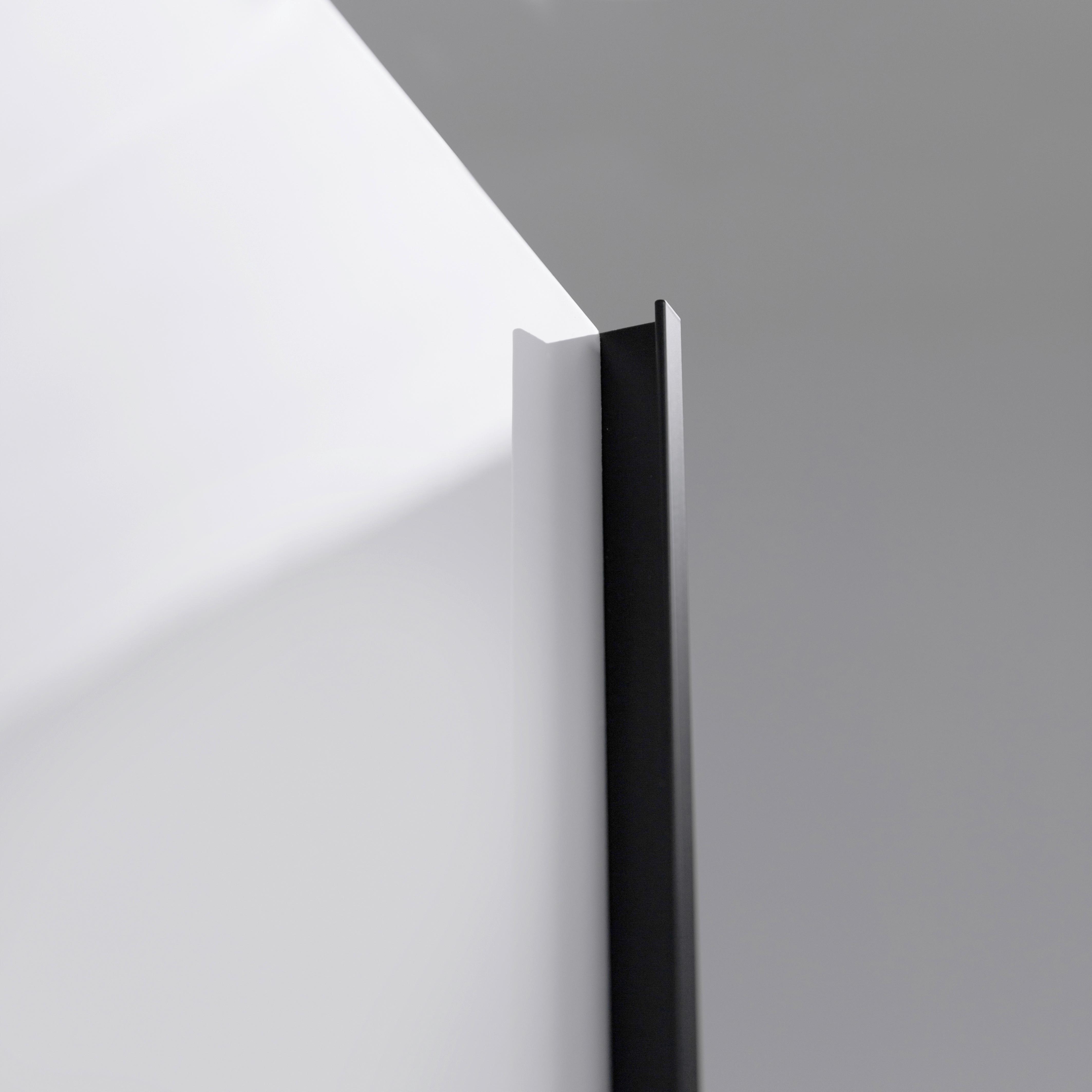 GARDEROB MED SKJUTDÖRRAR FAMILY -BASED- - vit/vit högglans, Modern, metall/trämaterial (200/212/62cm) - Based