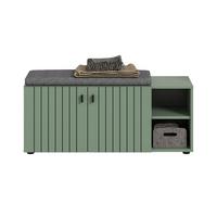 Klop Station, Sivozelena - črna/siva, Design, kovina/umetna masa (106/43/37cm) - MID.YOU