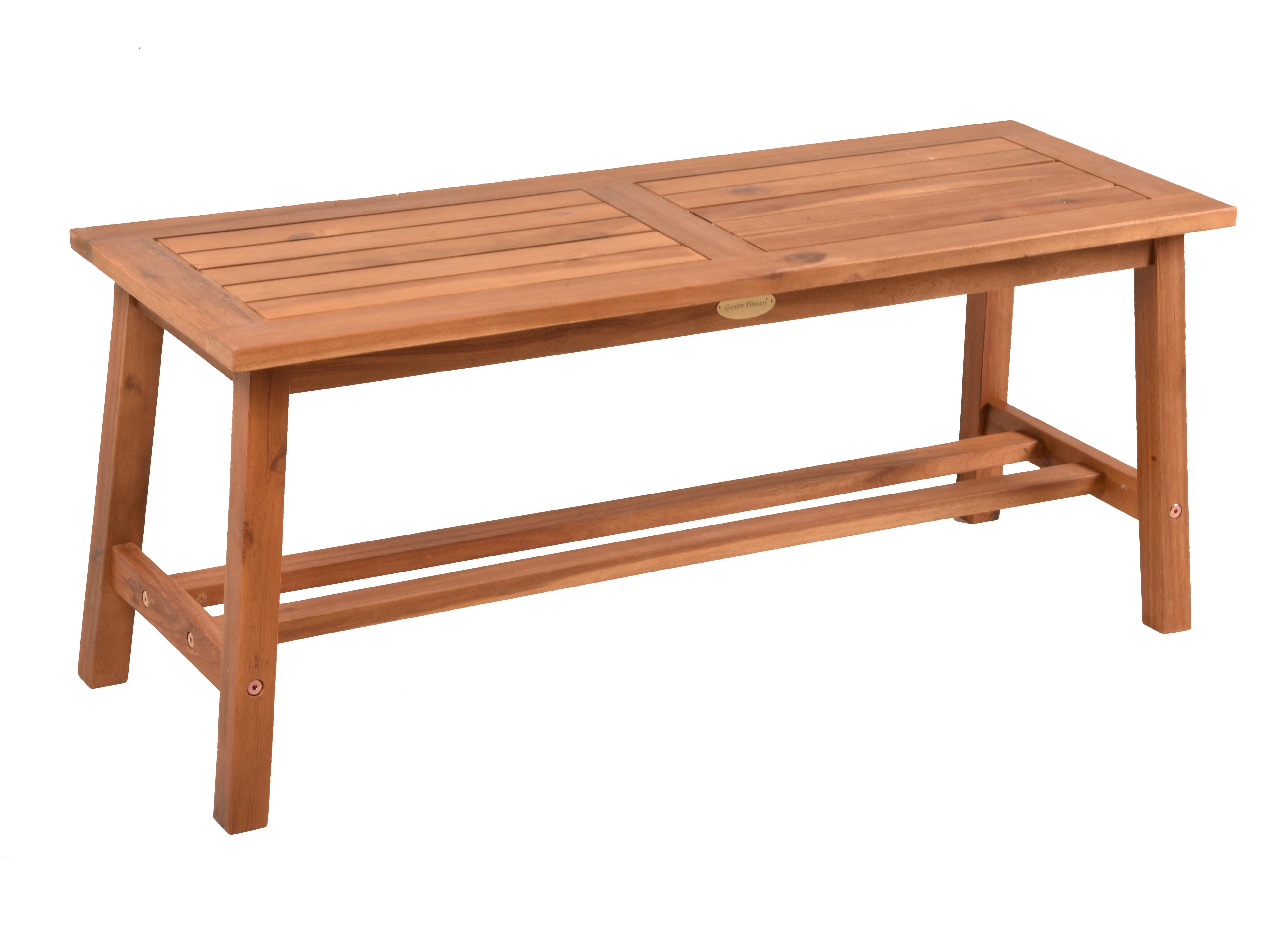 GARTENBANK BANK SANTA CLARA - Braun, MODERN, Holz (35/42/100cm) - Gardenson