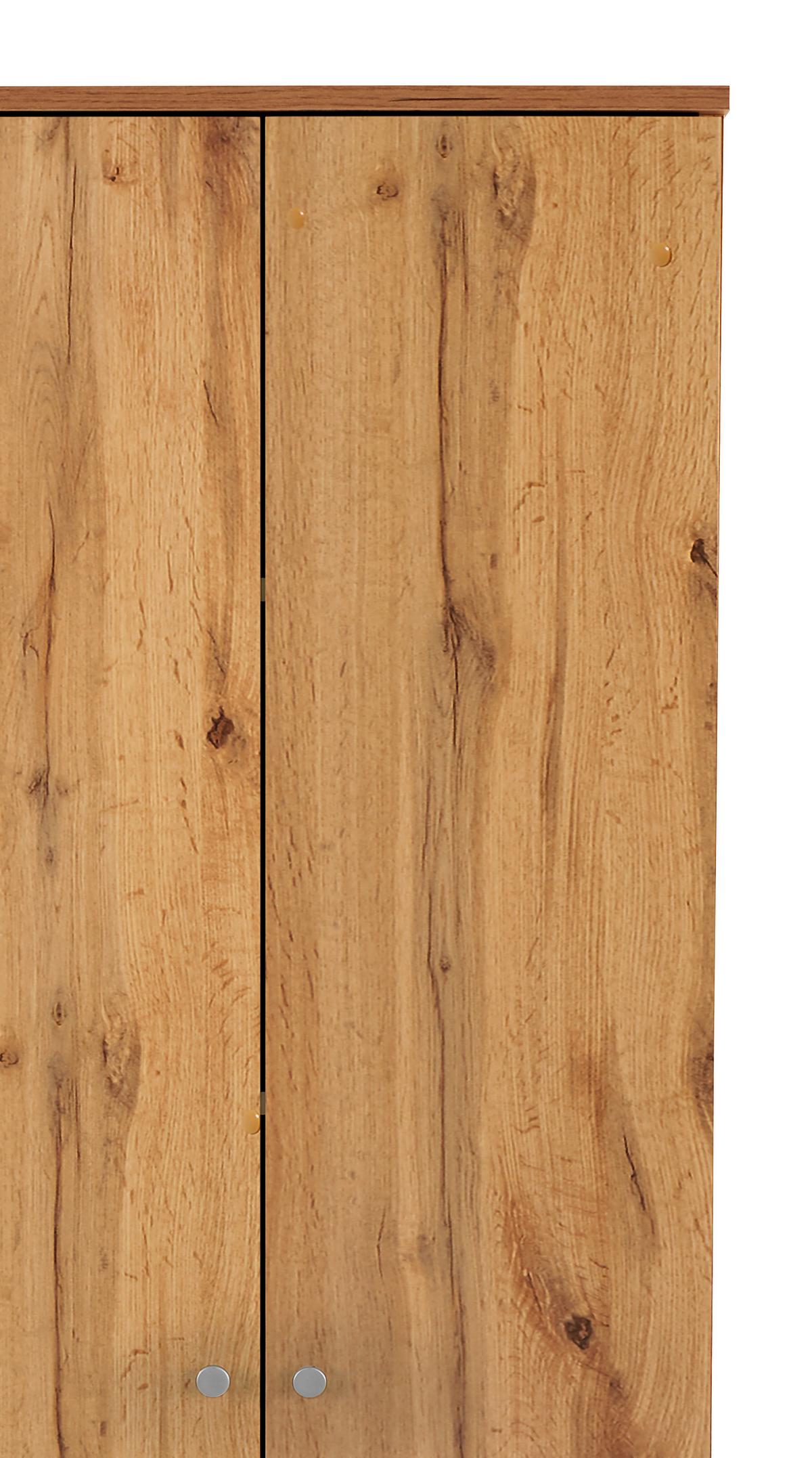 Višenamjenski Ormar Kv05 - hrast Artisan/boje aluminija, Moderno (62,4/178,6/35,4cm) - Best Price