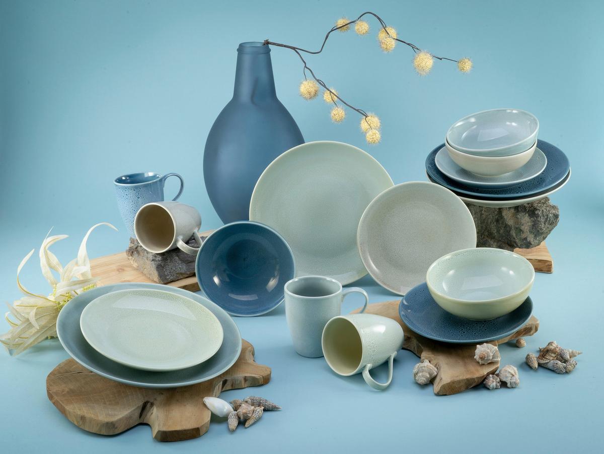 Kombinirani Servis Reactive Aqua, 16-Delni - večbarvno, Moderno, keramika - Creatable