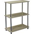 Polc Timilli 1 - Tölgyfa/Króm, modern, Faalapú anyag/Fém (60/76/30cm)