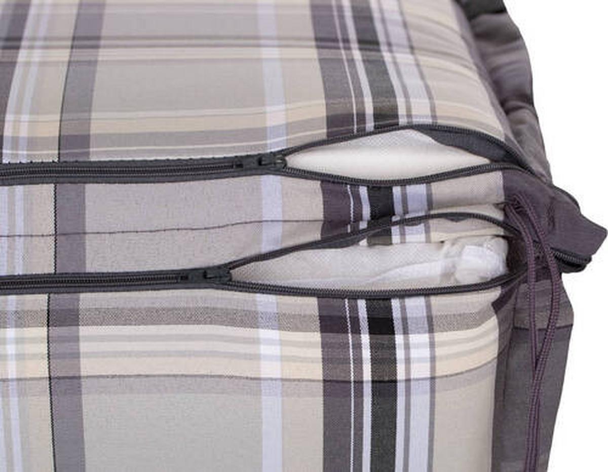Liegenauflage Atika m. Zip ca. 195x62 cm Beige - Beige, Basics, Textil (195/62/8cm) - Gardenson
