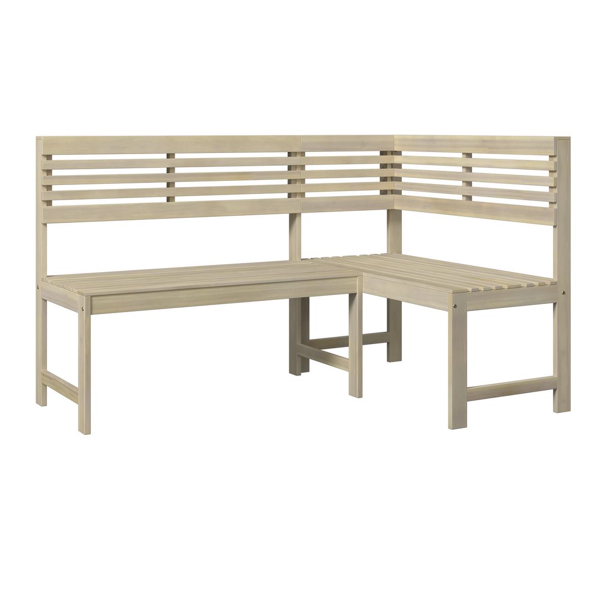 Gartenset Karo Akaziefarben, 3-teilig - Akaziefarben, Natur, Holz (46/99,5/75,5cm) - Mömax