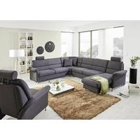 Sarokkanapé Belluno Steel - szürke, faalapú anyag/textil (244/334/165cm)
