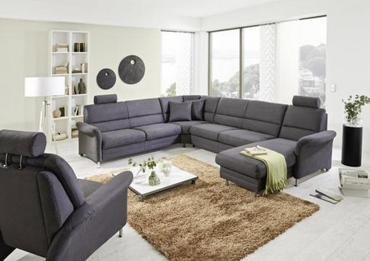 Sarokkanapé Belluno Steel - szürke, faalapú anyag/textil (244/334/165cm)