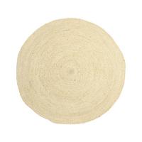 Flachwebeteppich Mandi in Naturfarben Ø ca. 110cm - Naturfarben, MODERN, Textil (110cm) - Modern Living