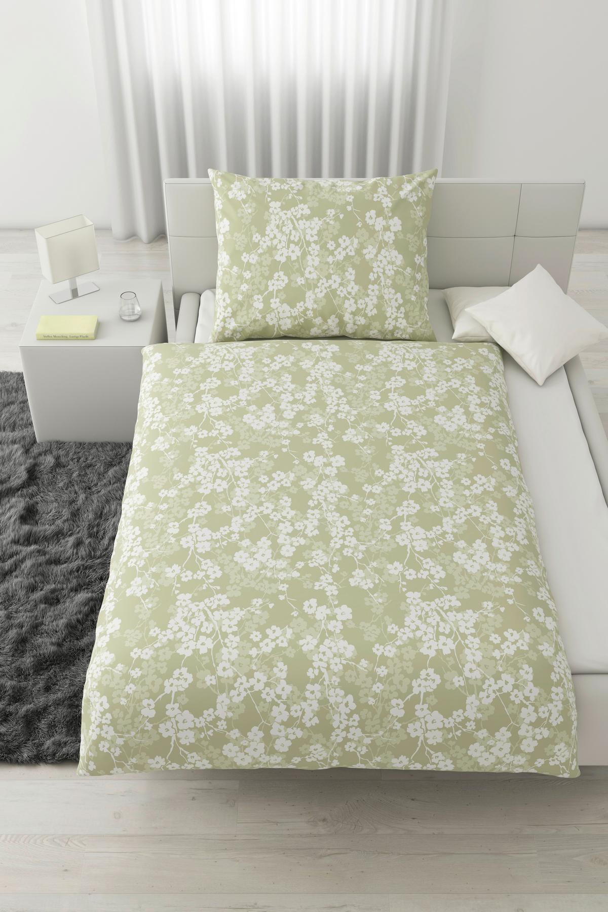 Ágyneműhuzat-garnitúra Catrin - zsályazöld, Lifestyle, textil (140/200cm) - Modern Living