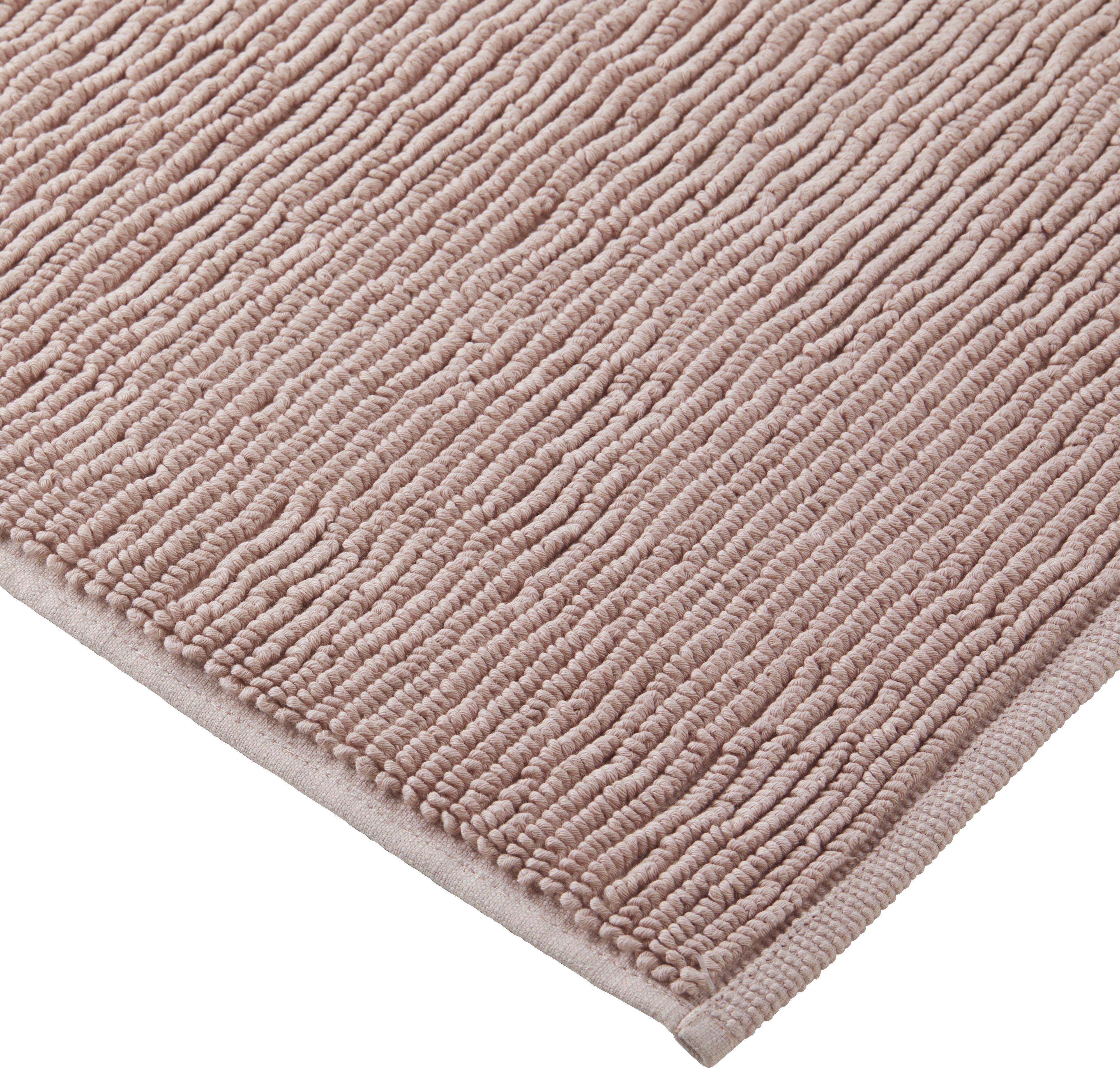 Badematte Bio Hanna in Rosa ca. 60x60cm - Rosa, Natur, Textil (60/60cm) - ecoTree