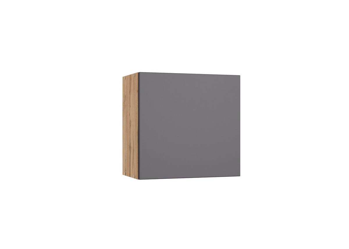 Küchenoberschrank Turin ca. 60x57 cm Grau/Eiche - Eiche Wotan/Grau, Design (60/57/34cm) - Held