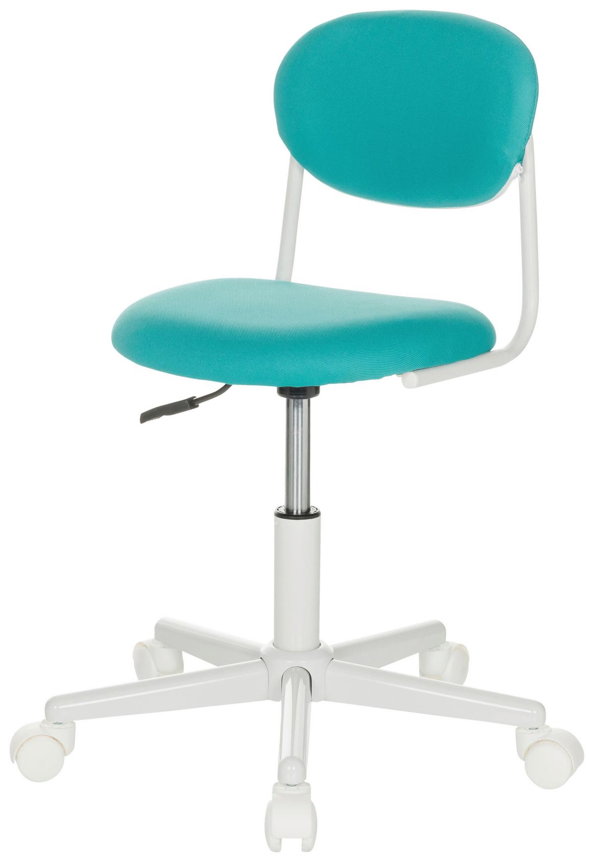 Otroški Vrtljivi Stol Kiddy Base I, Turkizna - turkizna/bela, Basics, umetna masa/tekstil (60/72-83/60cm) - MID.YOU