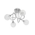 Deckenleuchte Mia, max. 4x33 Watt - Chromfarben, MODERN, Glas/Metall (36/19cm) - MÖMAX modern living