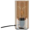 BORDSLAMPA AMBER - bärnstensfärgad/svart, Modern, glas/plast (10/10/20cm) - Mömax