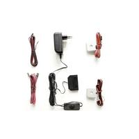 OŚWIETLENIE/PÓŁKI SZKL.-ZESTAW BRIXEN - kolor srebrny, Design, tworzywo sztuczne/metal (4/2/4cm) - Livetastic