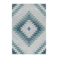 Flachwebeteppich Bahama Blau ca. 200x290cm - Blau, Design, Textil (200/290cm) - Novel
