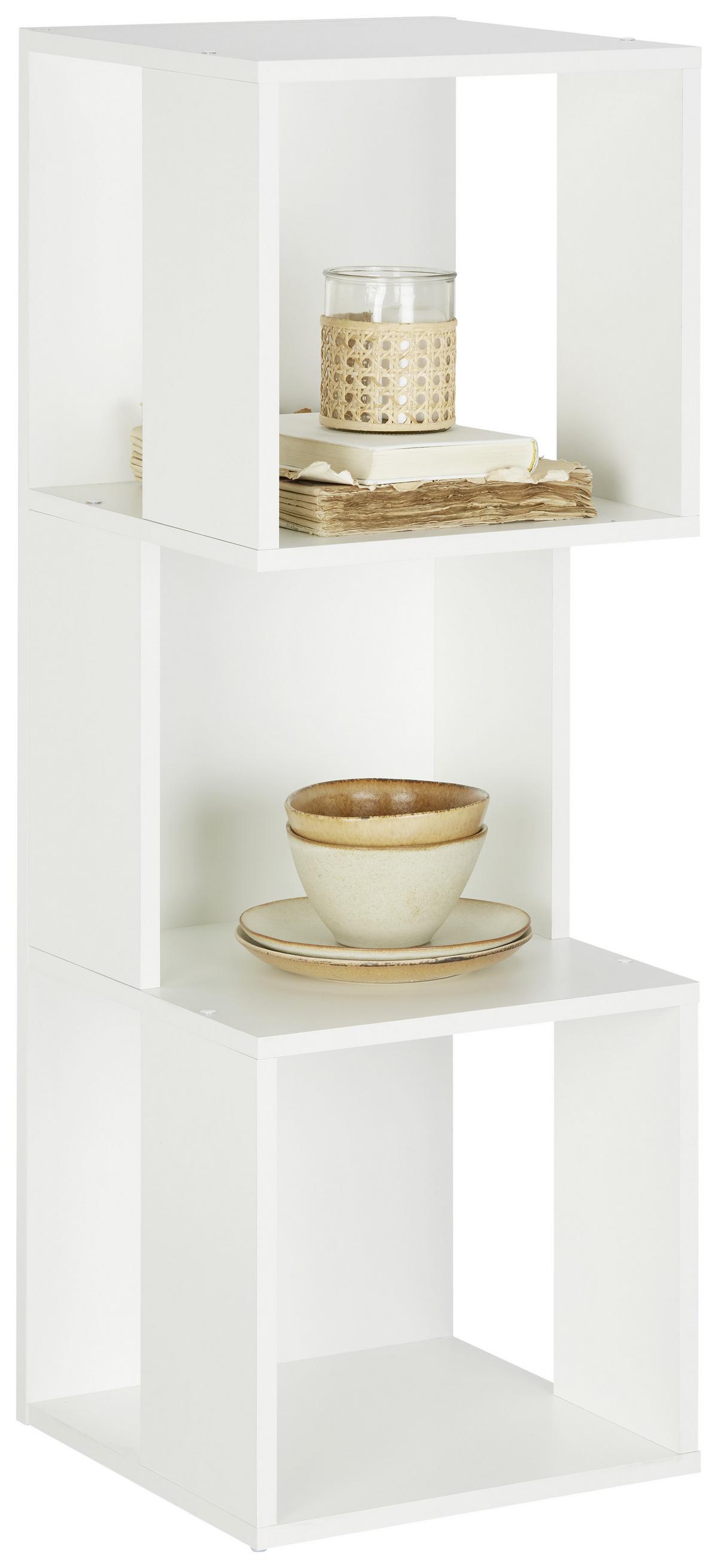 Regal in Weiß - Weiß, MODERN, Holzwerkstoff (37/109/37cm) - Mömax
