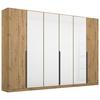 DULAP USI ROTATIVE ARTEMIS - alb/stejar Artisan, Modern, sticlă/material pe bază de lemn (271/210/54cm) - Modern Living