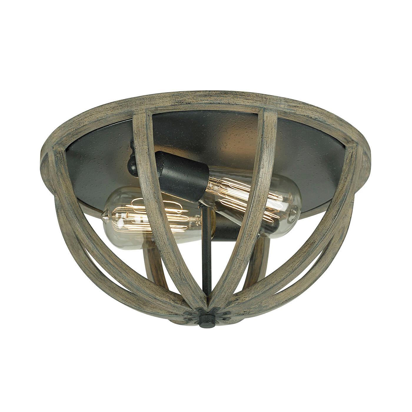 Stropna Svjetiljka Allier Fe-Allier-F-Ww - boje hrasta, Konvencionalno, drvo (33/17.8cm) - Elstead Lighting