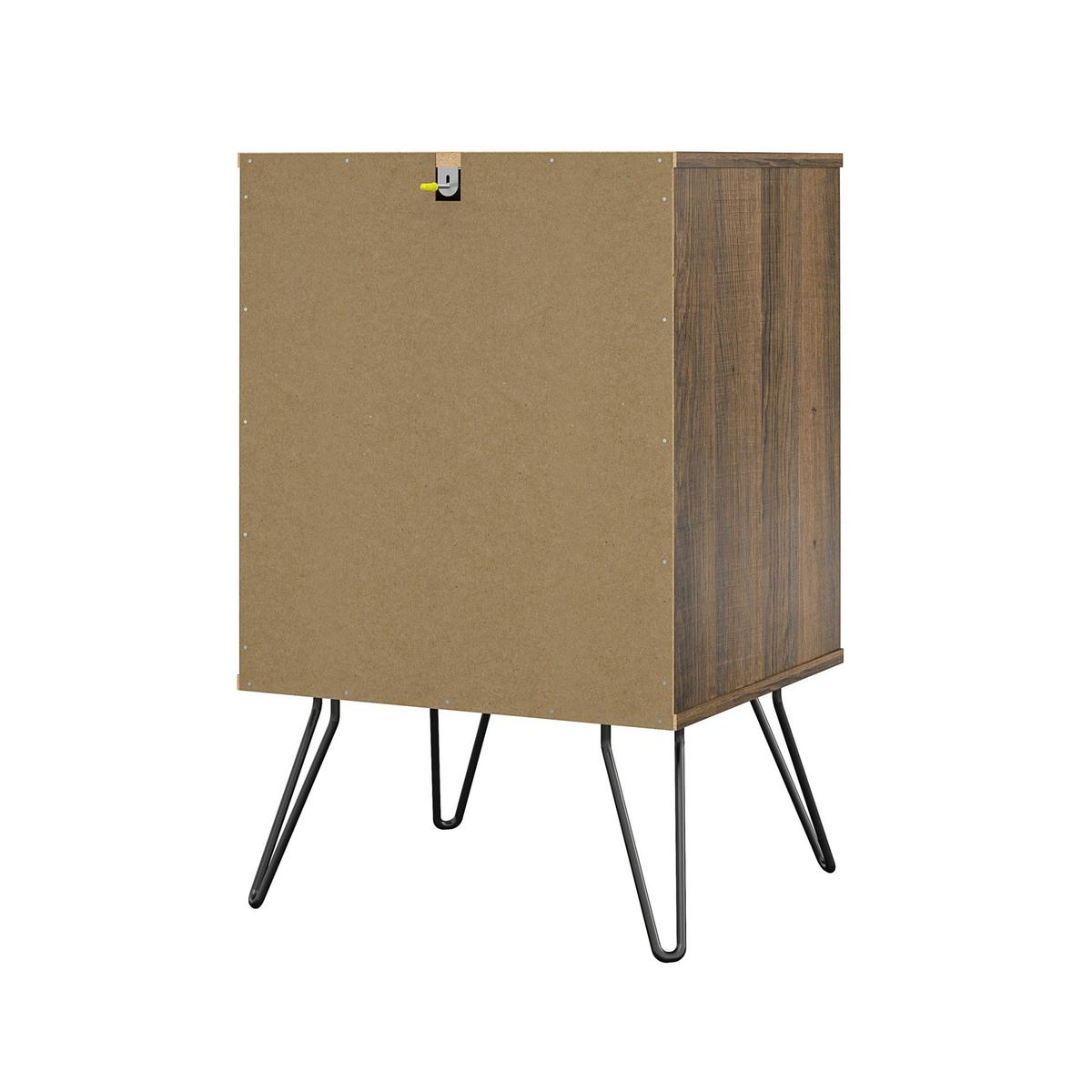 Weinregal Concord Dunkelbraun ca. 51x80x45cm - Eichefarben/Dunkelbraun, Design, Holzwerkstoff/Metall (51/80/45cm) - MID.YOU