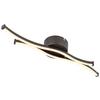 LED-TAKLAMPA LOREN - opal/svart, Modern, metall/plast (47,6/10/5,6cm) - Mömax