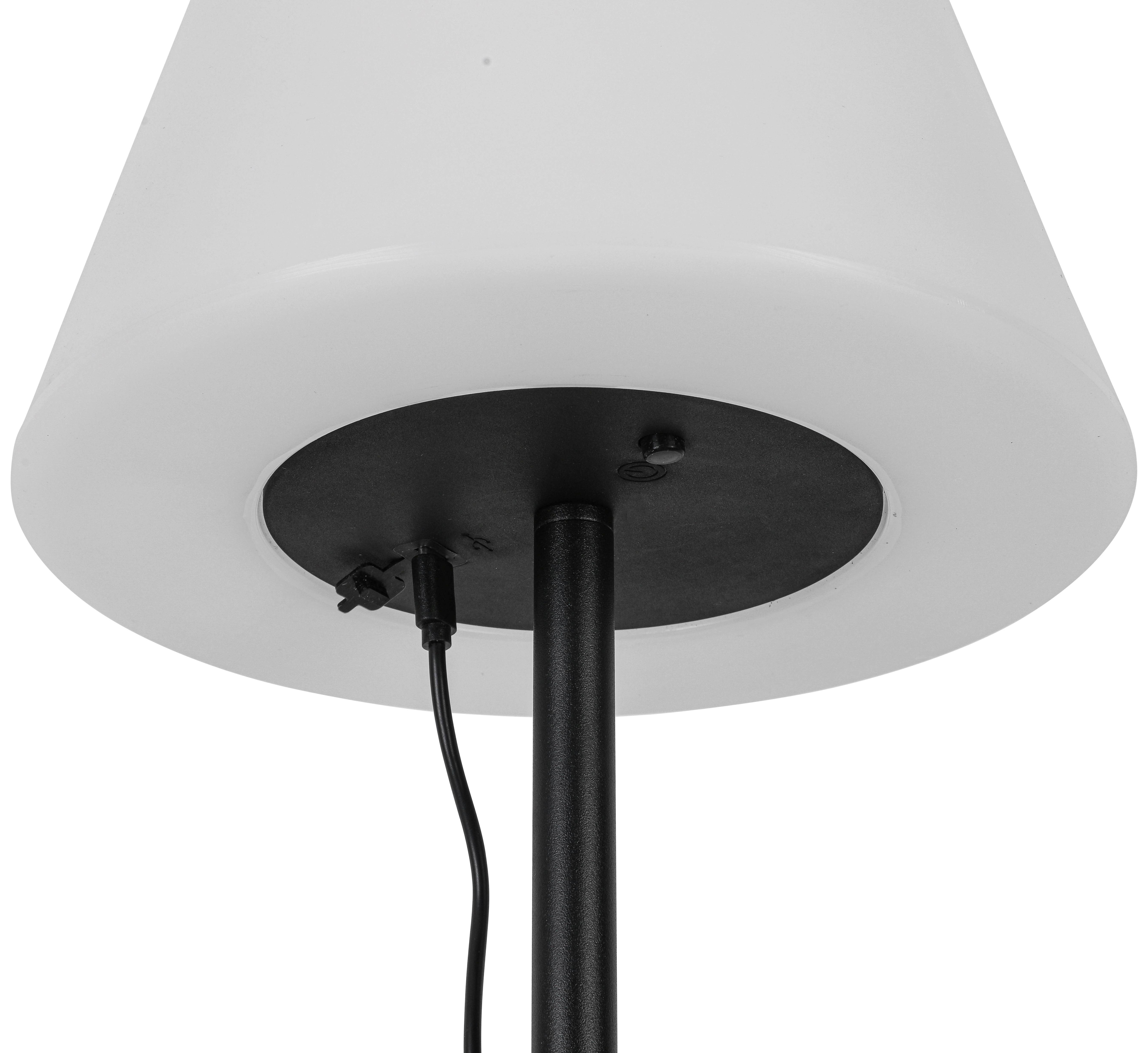 LED-UTOMHUSLAMPA JOM - vit/svart, Modern, metall/plast (25cm) - Modern Living