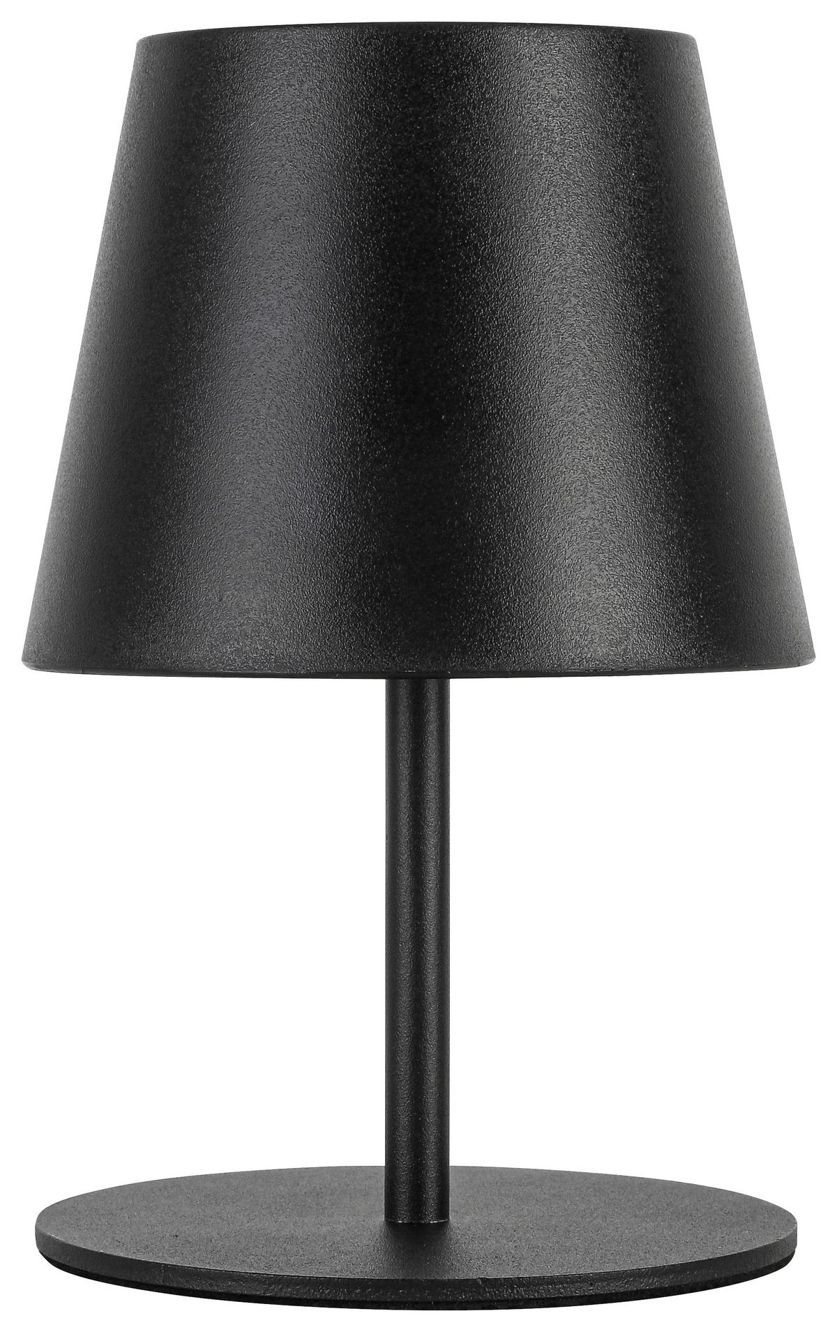 LED-Tischleuchte Noemi Schwarz max. 3 Watt - Schwarz, Konventionell, Kunststoff/Metall (10,6/17-36cm) - Mömax