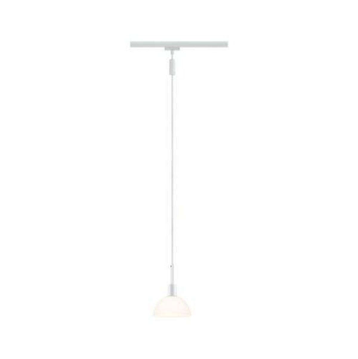 Schienensystem-Hängeleuchte Pendulum Sarrasani max. 20 W - Opal/Weiß, Basics, Glas/Metall (14/140cm) - Paulmann