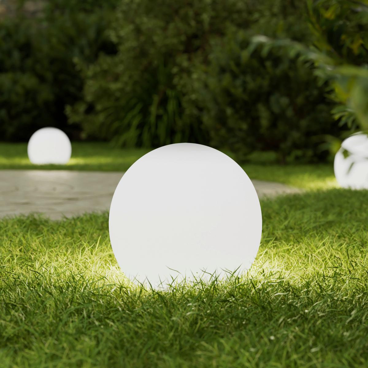 LAMPA SOLARNA BOLTON - biały, Basics, tworzywo sztuczne (20+25+30cm) - Ambia Garden