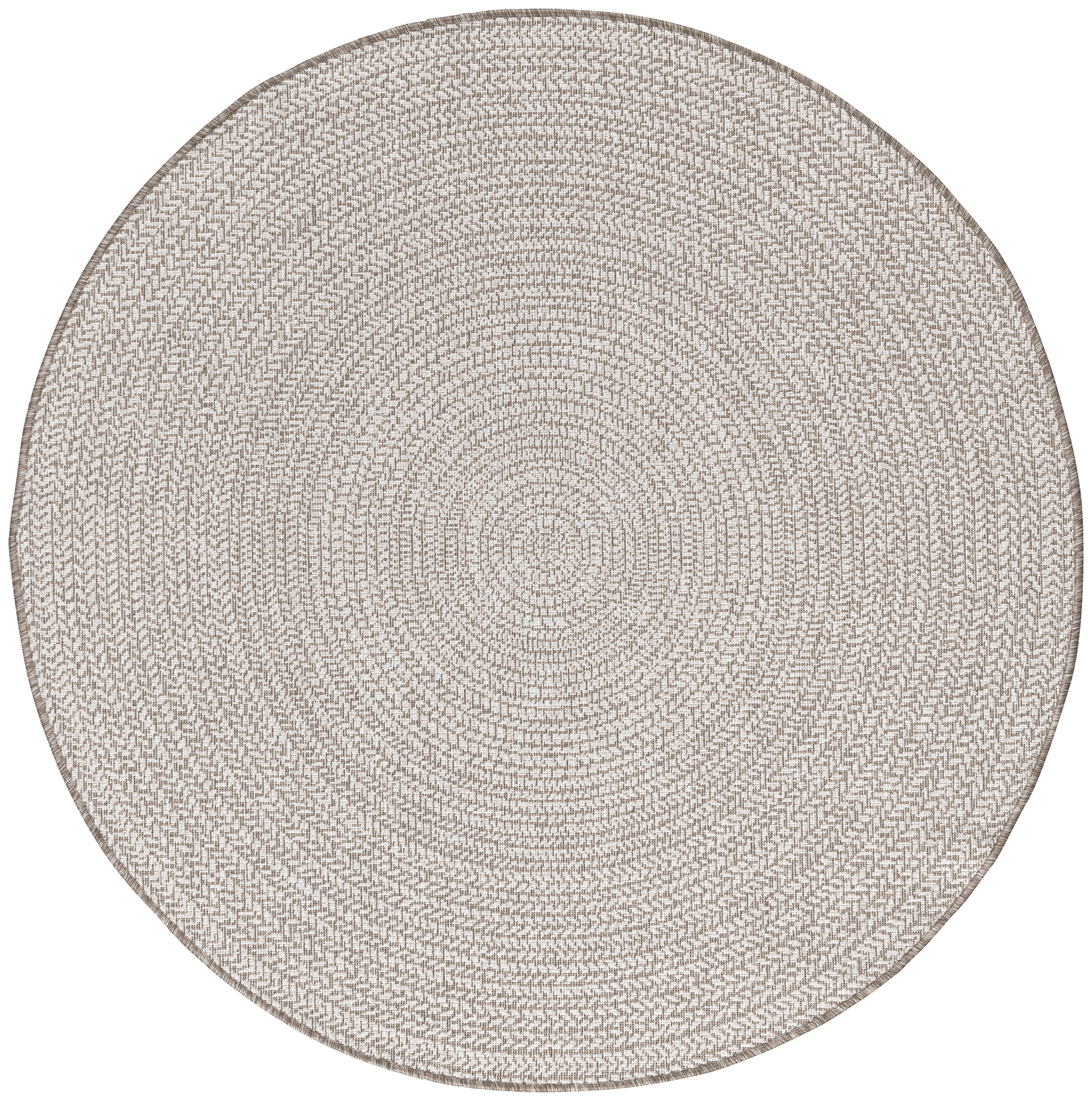 Flachwebeteppich Line in Braun Ø ca. 160cm - Braun, MODERN, Textil (160cm) - Modern Living