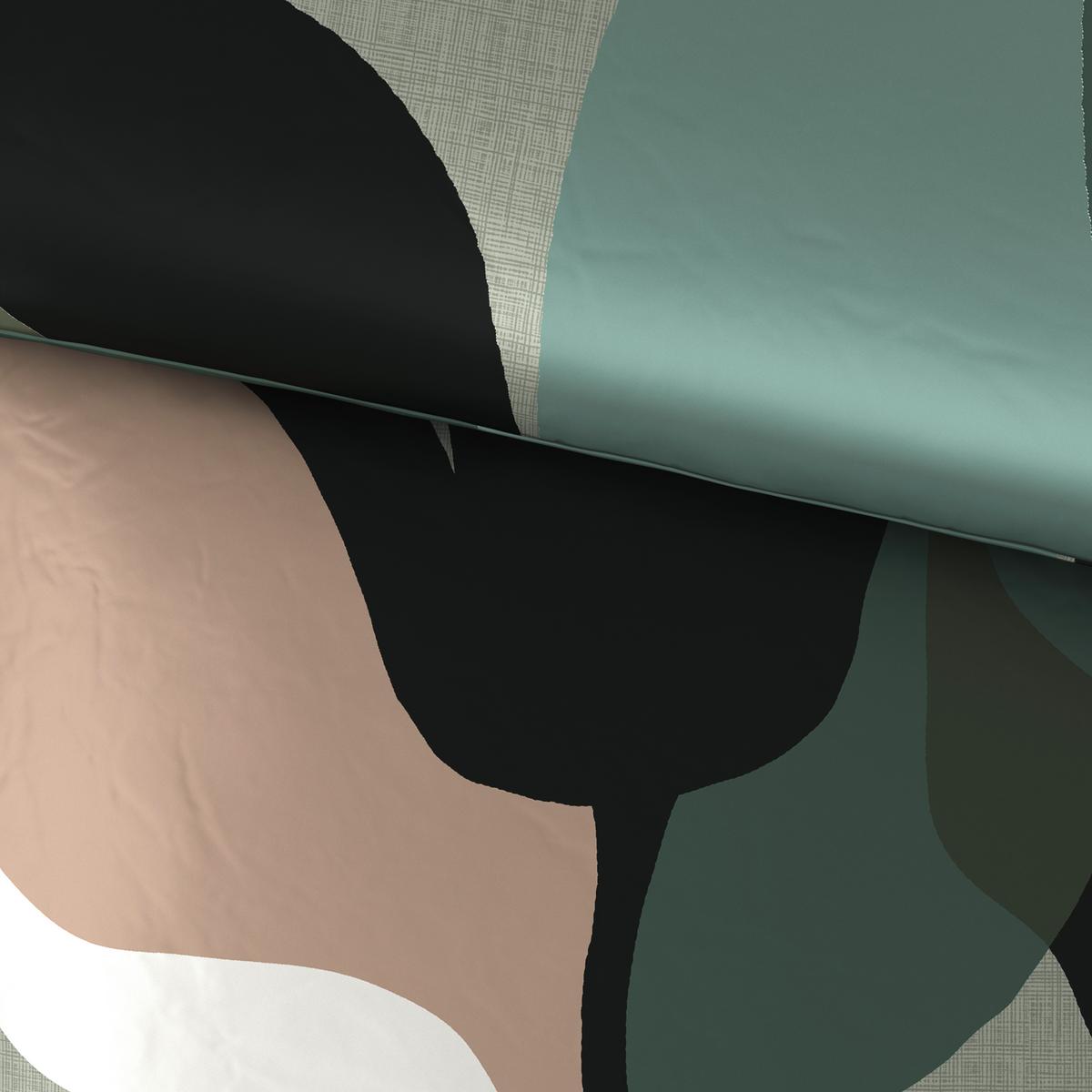 BETTWÄSCHESET TAMARA - Grün, Konventionell, Textil (160/210cm) - Modern Living