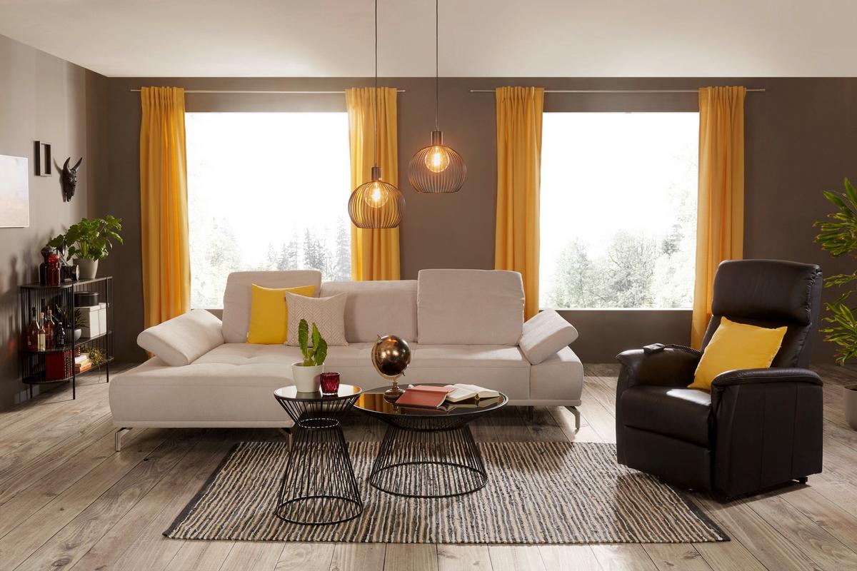 Măsuță auxiliară Raven - negru, Modern, sticlă/metal (40/55cm) - Modern Living