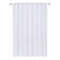 Draperie gata confecționată Leo, cca. 140/145 cm - alb, textil (140/145cm) - Modern Living
