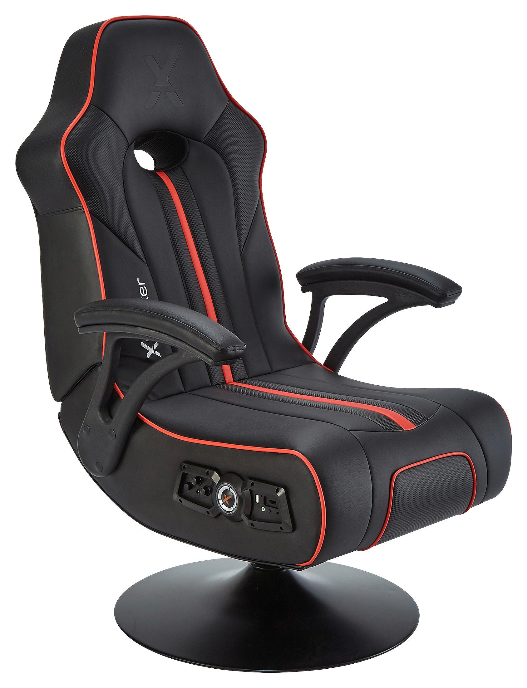Gamingesessel Torque 2.1 ca. 63x103,5x70cm Rot/Schwarz - Rot/Schwarz, MODERN, Textil (63/103,5/70cm) - X Rocker