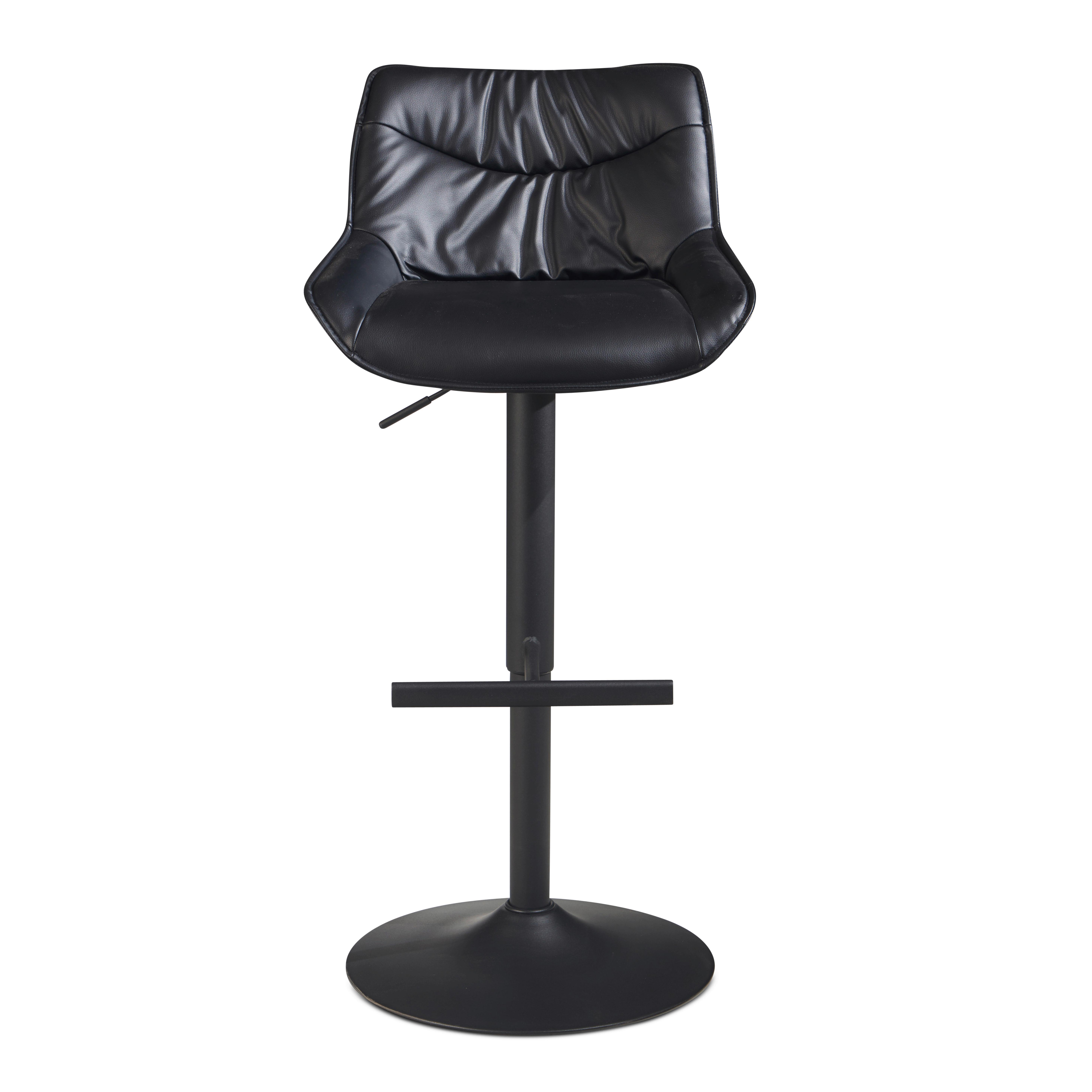 BARHOCKER WL7.005 - Schwarz, Design, Textil/Metall (45/106/55cm) - MID.YOU