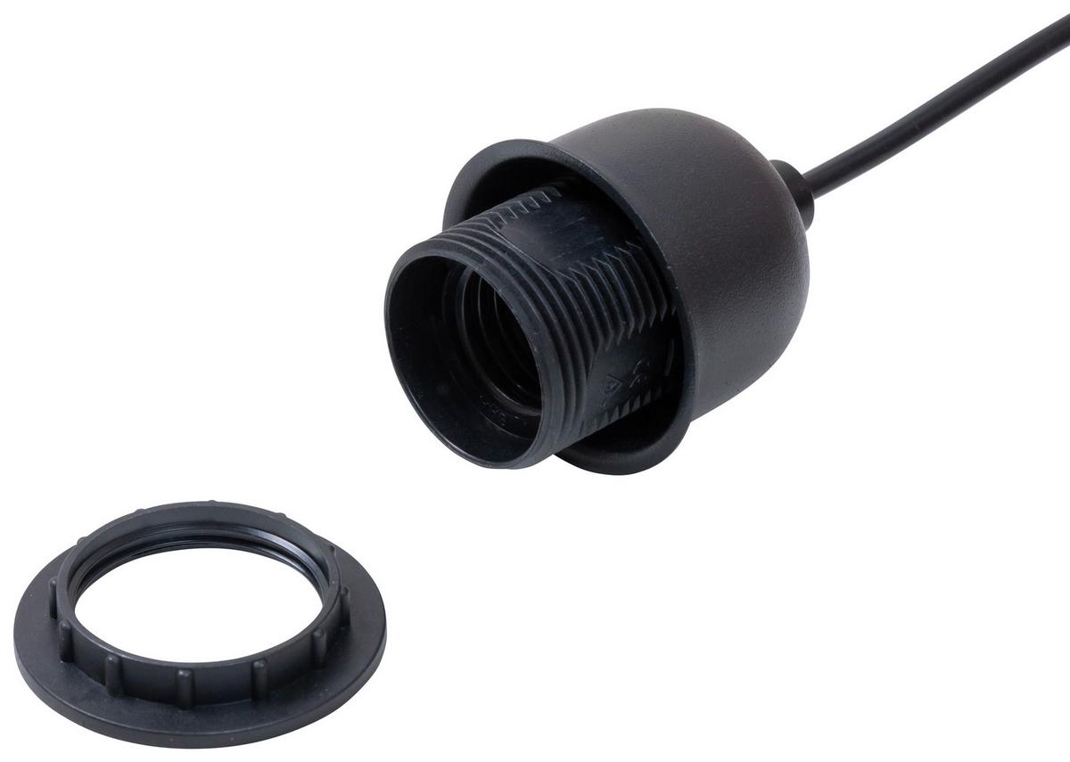 Netzkabel Dominik Schwarz ca. 500cm - Schwarz, Basics, Kunststoff (500cm)