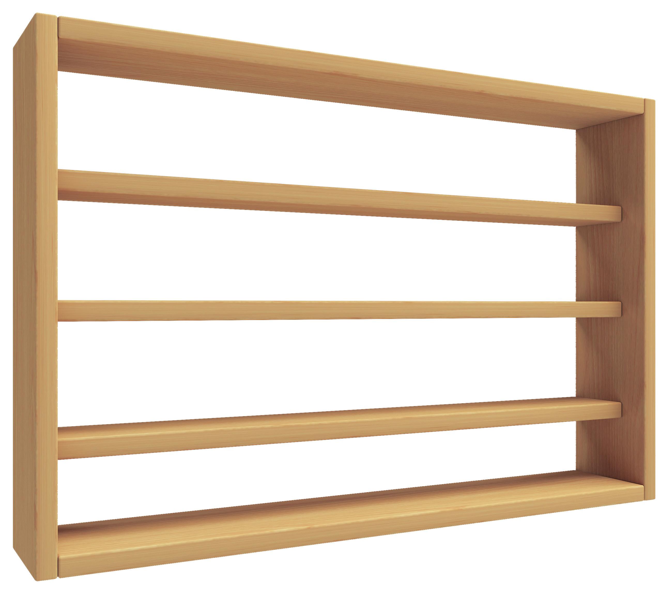 Wandregal Osado M - Buchefarben, Design, Holzwerkstoff (60/40/10cm) - MID.YOU