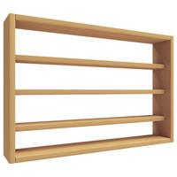 Stenski Regal Osado M, Barva Bukve - barve bukve, Design, leseni material (60/40/10cm) - MID.YOU