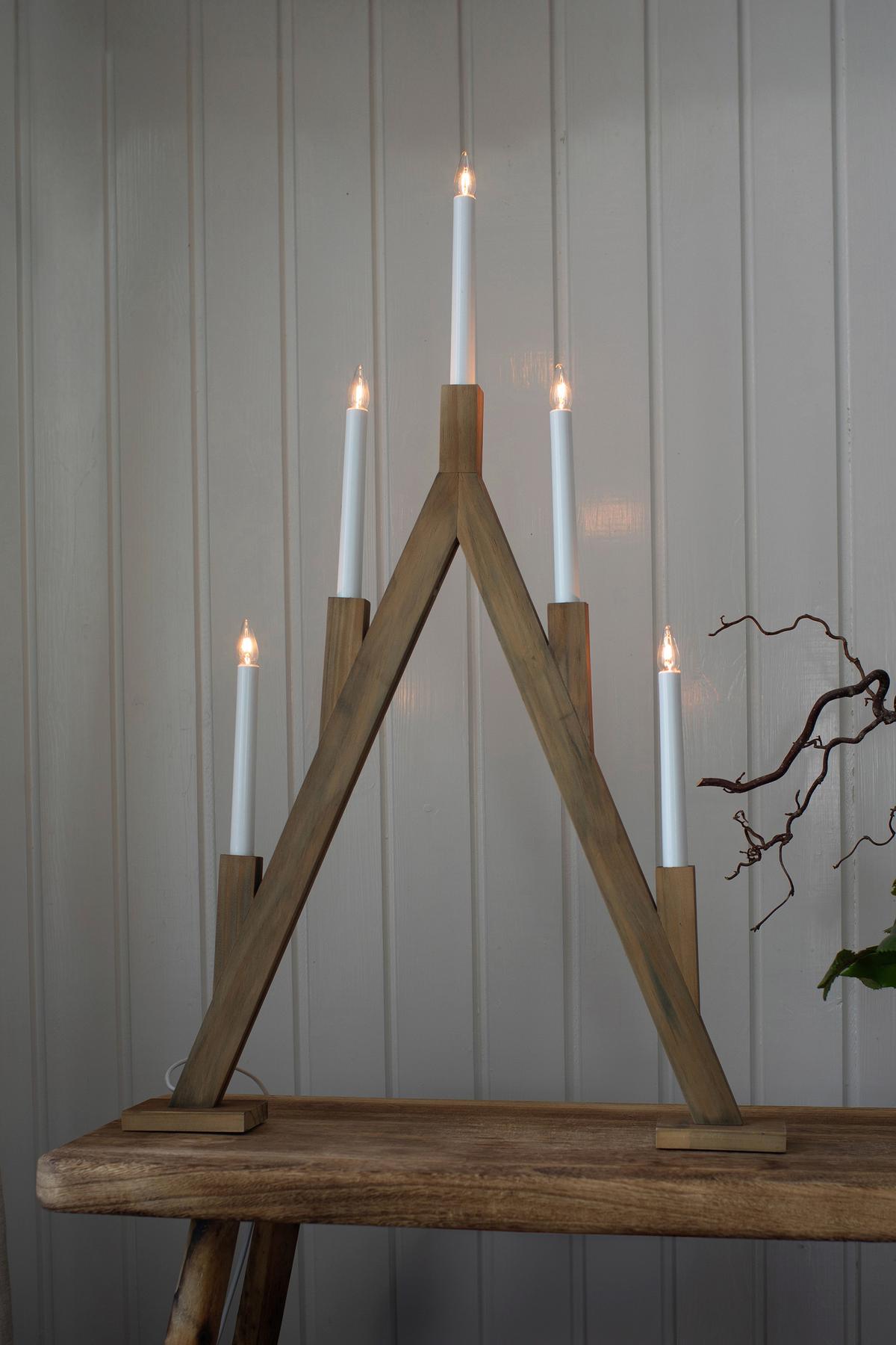 Weihnachtspyramide Bjurfors Hellbraun - Hellbraun, Basics, Holz (8/52/76,5cm) - Markslöjd