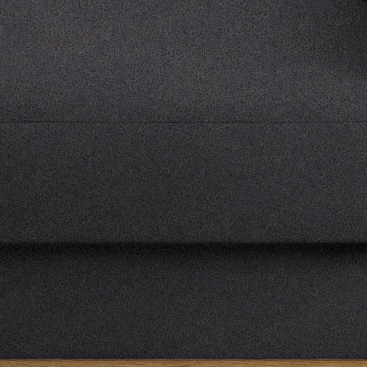 Wohnlandschaft Romeo Platinfarben - Platinfarben/Schwarz, KONVENTIONELL, Textil/Metall (167/87/234cm) - Zandiara