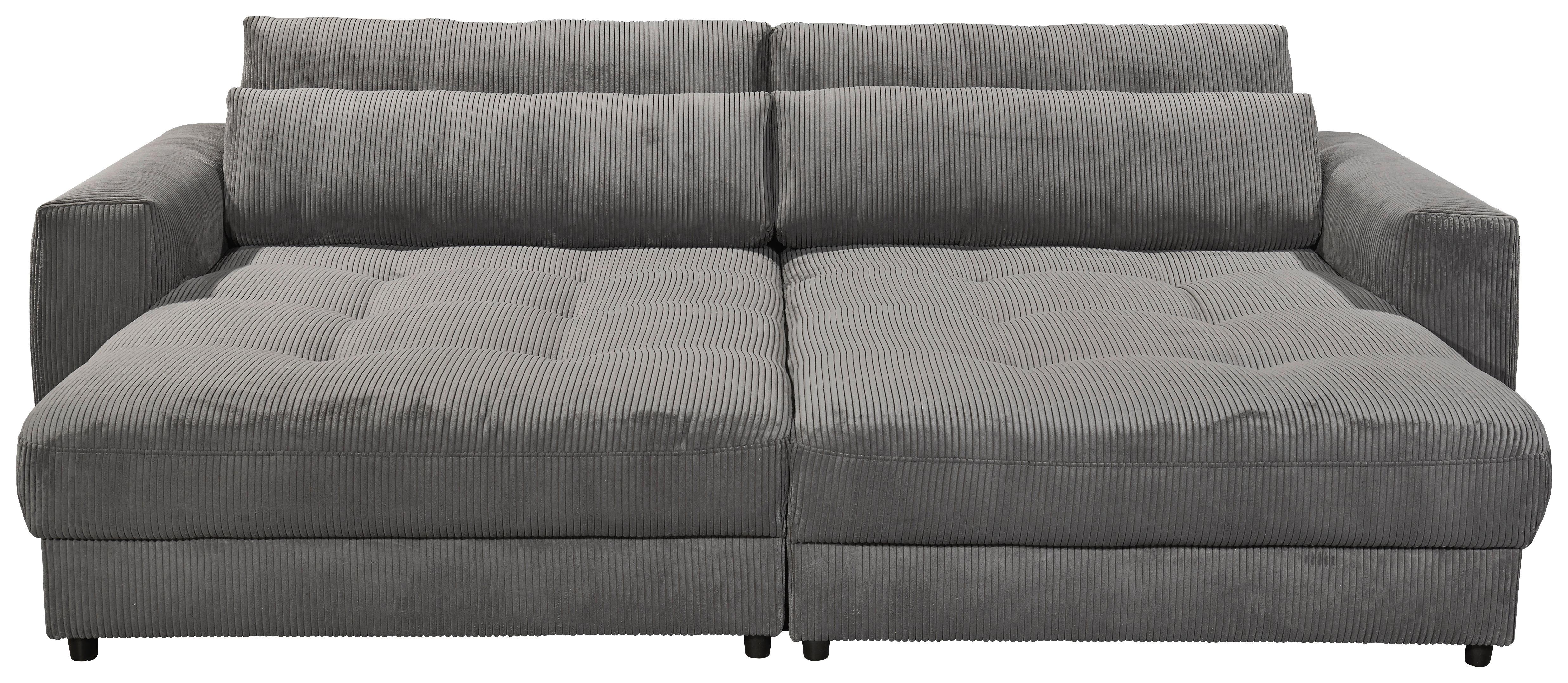 Bigsofa Barura Loveseat ca. 292x194 cm Anthrazit - Anthrazit/Schwarz, KONVENTIONELL, Holzwerkstoff/Kunststoff (292/90/194cm) - MID.YOU