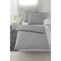 Lenjerie de pat, Xenia Streif 2x50x70/200x220 cm - argintiu, Modern, textil (200/220cm) - Premium Living