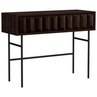 Konsole Diamond Dunkelbraun - Dunkelbraun/Schwarz, MODERN, Holzwerkstoff/Metall (105/40/81cm) - Mömax