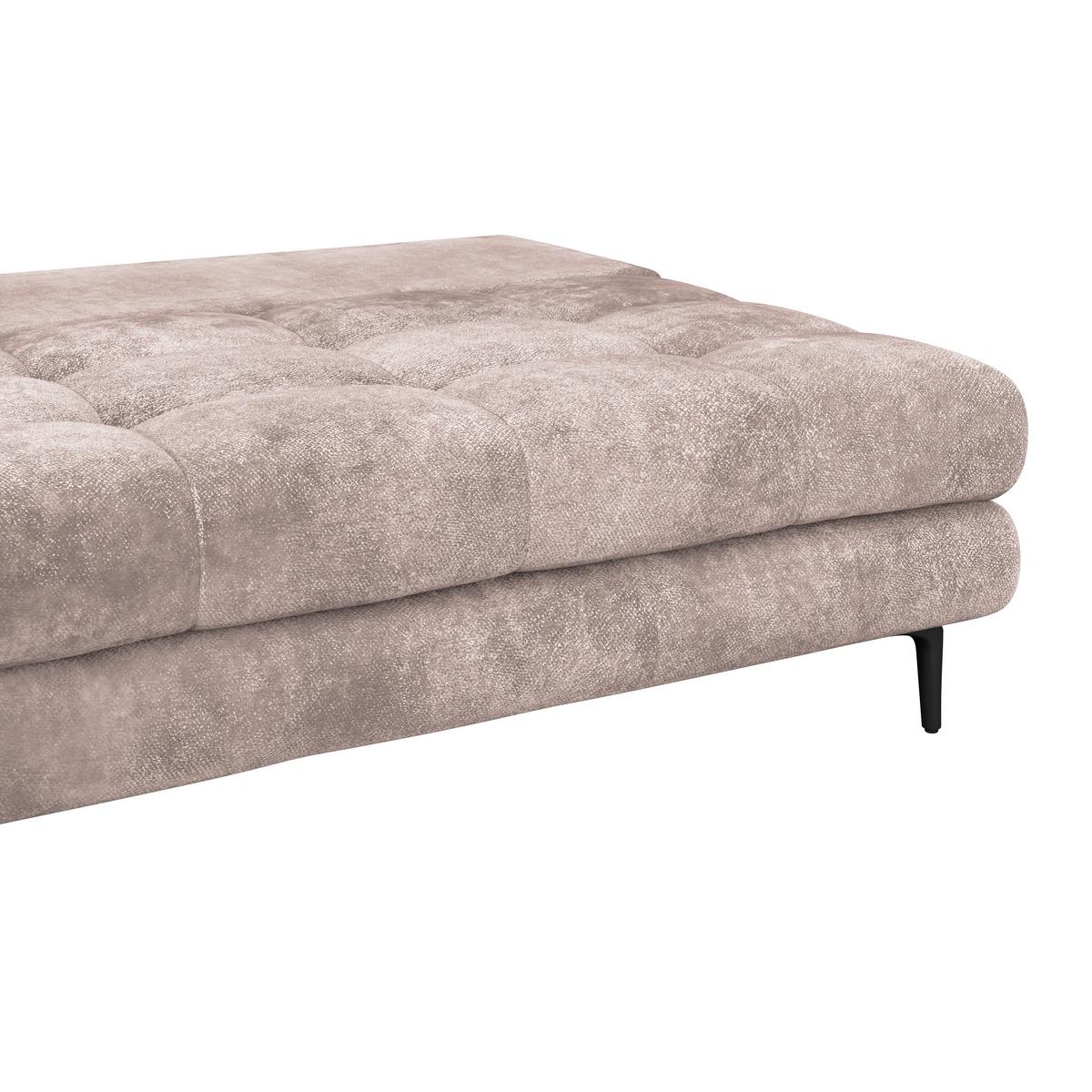 Trosjed Perla - ružičasta/crna, Konvencionalno, tekstil/metal (203/94/96cm)