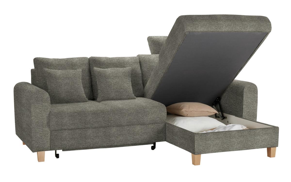 Kutna Garnitura Lille - svijetlo smeđa/taupe, Moderno, tekstil/drvo (232/110/156cm) - Best Price