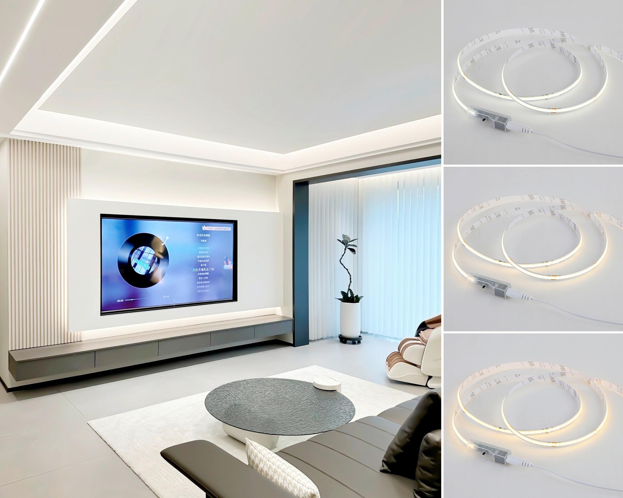 LED-LIST HOCH - vit, Modern, plast (500cm) - Mömax
